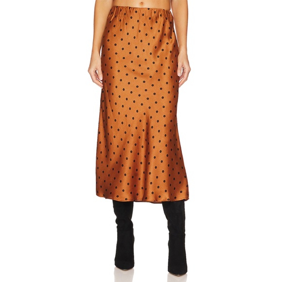 MINKPINK Dresses & Skirts - MINKPINK Milan Bias Cut Polka Dot Midi Skirt NWT Small